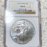 1997 Silver Eagle NGC - MS69