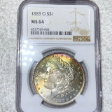 1883-O Morgan Silver Dollar NGC - MS64