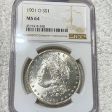 1901-O Morgan Silver Dollar NGC - MS64