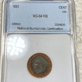 1883 Indian Head Penny NNC - MS 64 RB