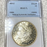1881-O Morgan Silver Dollar NNC - MS 65 PL