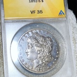 1892-S Morgan Silver Dollar ANACS - VF35