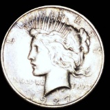1927-D Silver Peace Dollar AU+