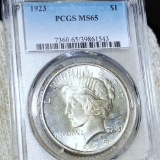 1923 Silver Peace Dollar PCGS - MS65