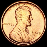 1909 V.D.B. Lincoln Wheat Penny GEM BU RED