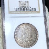 1821 Capped Bust Half Dollar NGC - AU53
