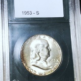 1953-S Franklin Half Dollar UNCIRCULATED