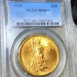 1924 $20 Gold Double Eagle PCGS - MS64+
