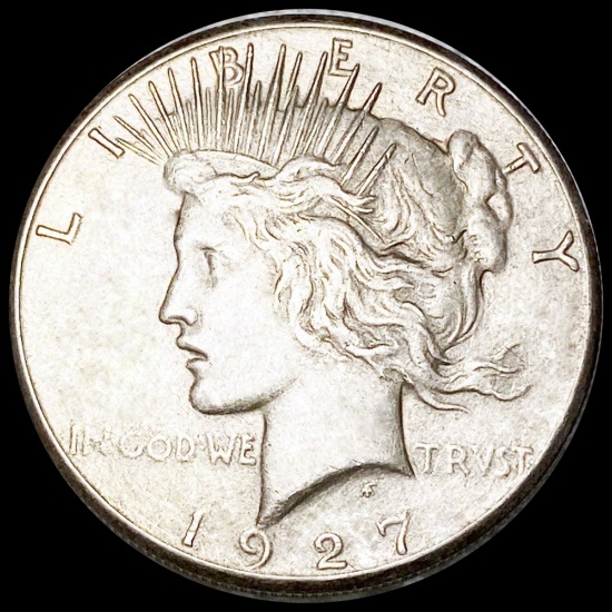 1927 Silver Peace Dollar AU+