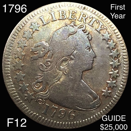 1796 Draped Bust Quarter NICELY CIRCULATED