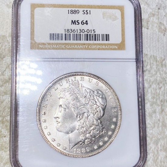 1889 Morgan Silver Dollar NGC - MS64