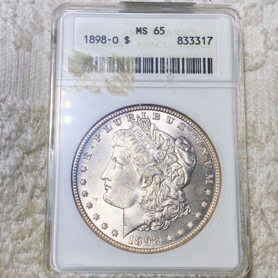 1898-O Morgan Silver Dollar ANACS - MS65