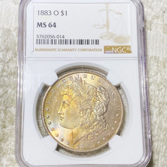 1883-O Morgan Silver Dollar NGC - MS64