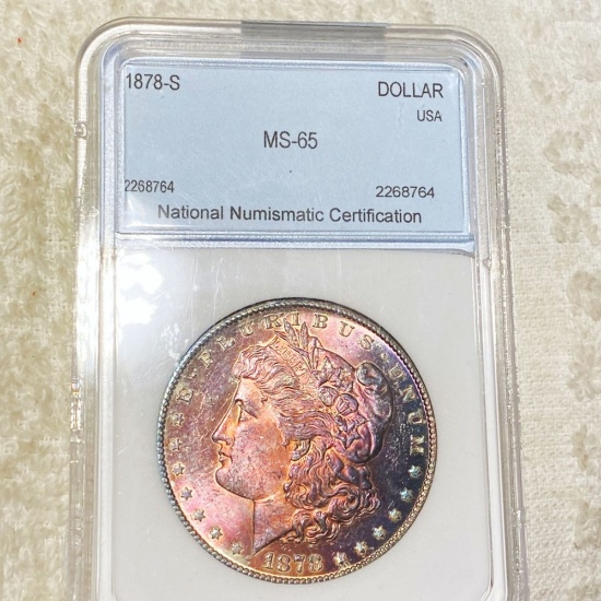1878-S Morgan Silver Dollar NNC - MS65