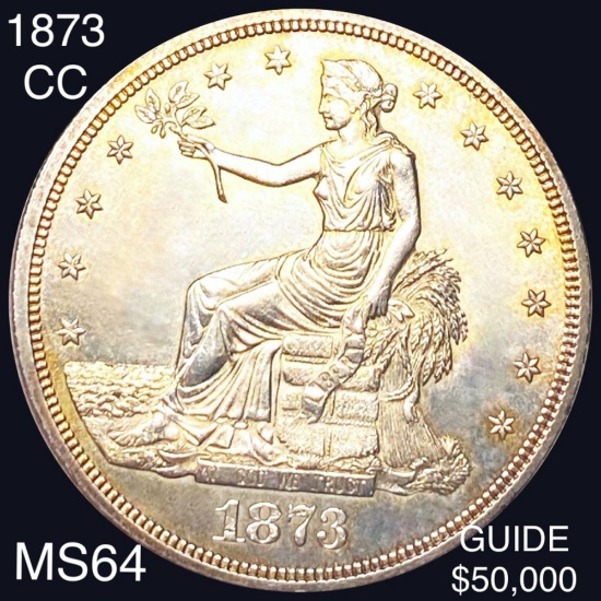 1873-CC Silver Trade Dollar CHOICE BU