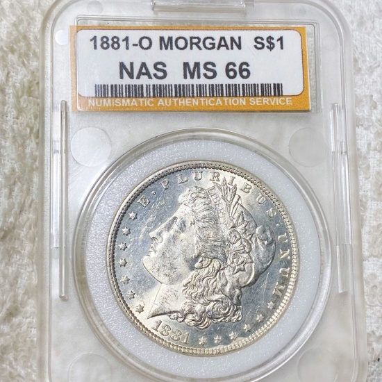 1881-O Morgan Silver Dollar NAS - MS66