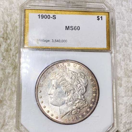 1900-S Morgan Silver Dollar PCI - MS60