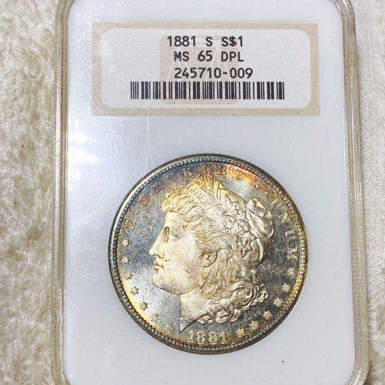 1881-S Morgan Silver Dollar NGC - MS 65 DPL