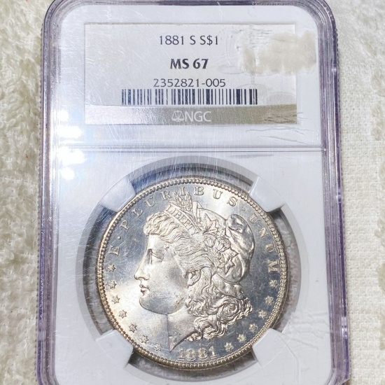 1881-S Morgan Silver Dollar NGC - MS67