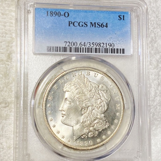 1890-O Morgan Silver Dollar PCGS - MS64