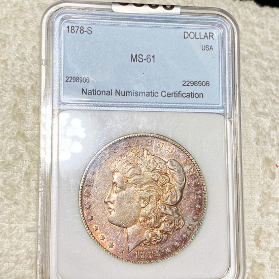 1878-S Morgan Silver Dollar NNC - MS61