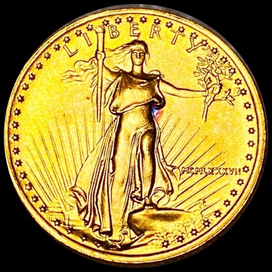 1987 $5 Gold Half Eagle UNCIRCULATED 1/10Oz