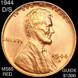 1944/D/S Lincoln Wheat Penny GEM BU RED
