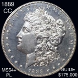 1889-CC Morgan Silver Dollar CHOICE BU PL