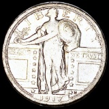 1917 TY1 Standing Liberty Quarter NICELY CIRC