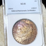 1889 Morgan Silver Dollar NNC - MS65