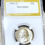 1932-D Washington Silver Quarter PGA - MS63