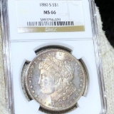 1880-S Morgan Silver Dollar NGC - MS66