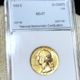 1953-S Washington Silver Quarter NNC - MS67