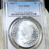 1880-S Morgan Silver Dollar PCGS - MS65+