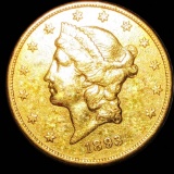 1893-S $20 Gold Double Eagle XF
