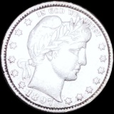 1897 Barber Silver Quarter AU+