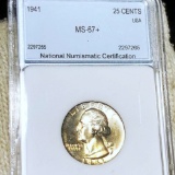 1941 Washington Silver Quarter NNC - MS67+
