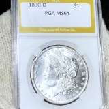 1890-O Morgan Silver Dollar PGA - MS64