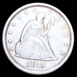 1875-S Seated Twenty Cent Piece NEARLY UNC