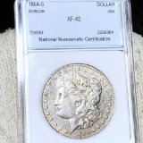 1884-S Morgan Silver Dollar NNC - XF45