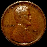 1911-S Lincoln Wheat Penny LIGHTLY CIRCULATED