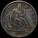 1864 Seated Half Dollar LIGHTLY CIRCULATED