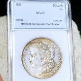 1892 Morgan Silver Dollar NNC - MS62