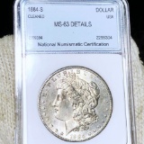 1884-S Morgan Silver Dollar NNC - MS63 DETAILS