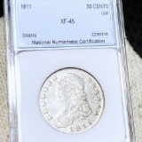 1811 Capped Bust Half Dollar NNC - XF45