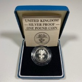 1985 United Kingdom Silver Pound GEM PROOF