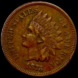 1876 Indian Head Penny CLOSELY UNC