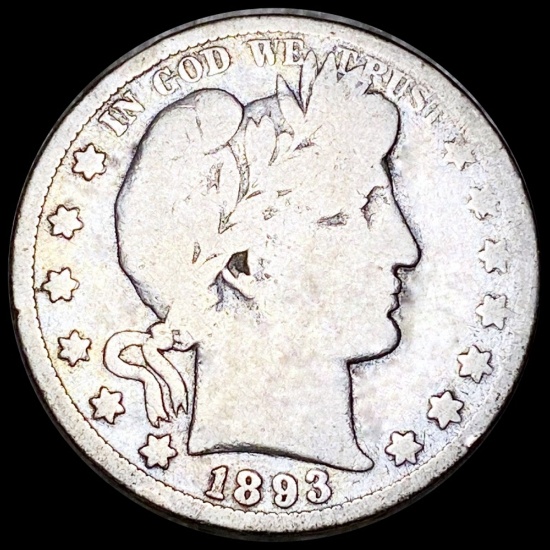 1893-O Barber Half Dollar NICELY CIRCULATED