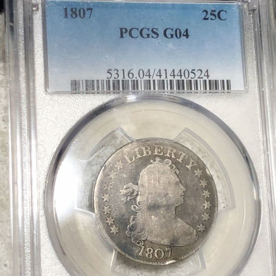 1807 Draped Bust Quarter PCGS - G04