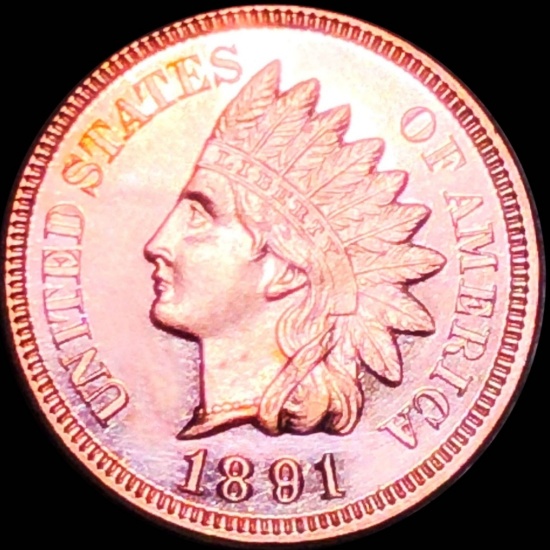 1891 Indian Head Penny GEM PROOF